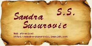 Sandra Susurović vizit kartica